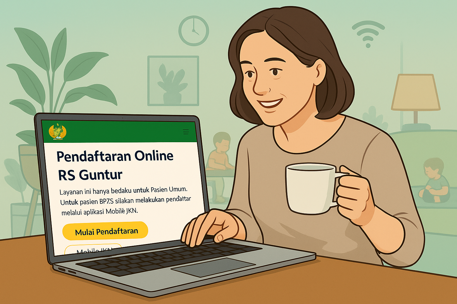Ilustrasi Pendaftaran Online